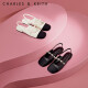 CHARLES&KEITH珠链绊带饰低跟凉鞋玛丽珍鞋女鞋子女CK1-70900382 CK1-70900382-1粉白色Chalk 38