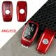 吉牧野适用于奔驰碳纤维钥匙套新GLE G级 gt50 G63钥匙壳AMG车用钥匙壳 AMG/红色【赠挂绳】