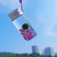 海藻球diy随身瓶天然水晶生态瓶新奇好养水培植物创意迷你植 紫水晶+玻璃随身瓶+半岁球 +挂绳 普通款