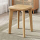 L&S 凳子 椅子餐椅家用可叠放实木凳子板凳高凳子方凳 实木凳子-原木色