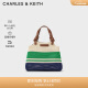 CHARLES&KEITH大容量编织托特包单肩包手提包包女包生日礼物CK2-30782111 Multi综合色 S