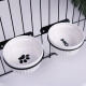 憨憨宠 宠物猫狗碗悬挂式笼具专用陶瓷碗固定挂笼猫狗食盆水碗 笼具悬挂陶瓷双碗