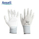 安思尔(Ansell) 48-100 轻型灵巧手套 精确操作装配 耐磨防油防滑 PU涂掌针织 舒适 白色 9码 12副