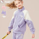 Hello Kitty女童运动套装2024春季儿童休闲外套中大童两件套024紫色170