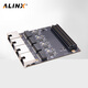 ALINX FPGA开发板配套4路PHY 1000M千兆以太网口模块LPC FMC子板子卡网络传输处理 FL2121