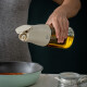 加拿大zuutii油瓶厨房家用自动开合油罐玻璃调料防漏重力醋酱油壶 冷烟灰