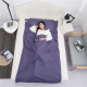 欣沁 旅行酒店隔脏睡袋成人室内出差单人双人便携式薄旅游防脏床单 灰色1.2*2.1m