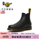 马丁（DR.MARTENS）春夏2976 新中式机车靴英伦风软皮黑色男女款切尔西靴 黑色 42