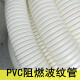 际工 PVC穿线波纹管白色电线电工绝缘套管阻燃塑料软管电缆保护管蛇皮管护线走线管 白/厚-外径32内径25/25米