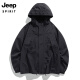吉普（JEEP）冲锋夹克男女情侣款单层夹克外套防风舒适百搭夹克外套 JH23657