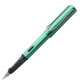 凌美LAMY 年度限定限量恒星al-star系列钢笔墨水笔男女练字送礼学生用 14年限定蓝绿杆 L32 F+吸墨器