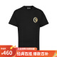 VERSACE JEANS COUTURE范思哲男短袖t恤个性小logo图案T恤 黑色 M(体重140-160斤)