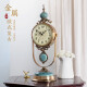 汉时（Hense） 欧式古典座钟创意客厅台钟轻奢装饰摆件摆钟玄关石英钟表HD6902 冰裂纹陶瓷款HD6902