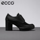 ECCO爱步单鞋 2022秋季新款高跟鞋时尚通勤女鞋 型塑207353 黑色20735301001 36