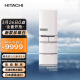 日立 HITACHI 401L日本原装进口自动制冰风冷无霜变频高端电冰箱 R-S42KC珍珠白色