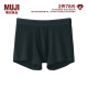 无印良品 MUJI 男式 莱赛尔 前封口 平角内裤 裤头四角裤 黑色 2A XL