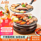 尚烤佳（Suncojia）围炉煮茶炉  木碳烤肉烧烤炉 户外木炭烧烤架 家用韩式无烟煎烤炉