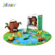 jollybaby 婴儿宝宝0-3岁早教游戏立体布书儿童玩具地毯礼盒装 丛林游戏毯