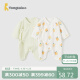 童泰（TONGTAI）婴儿蝴蝶0-6个月夏季衣服家居连体2件装TS42J454-DS绿色66cm