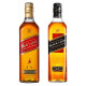 尊尼获加（JOHNNIE WALKER）苏格兰威士忌 调和型 英国原装进口烈酒洋酒 组合黑方/红方 700ml