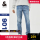 杰克·琼斯（JACK&JONES）衣服男装901修身牛仔裤男弹性品牌男裤休闲高档潮流牛仔小脚裤 中牛仔蓝E42 175/80A/MR