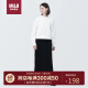 无印良品（MUJI）女式 紧密编织 运动衫 卫衣 女士女款 白色-卫衣 L 