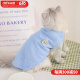 华元宠具（hoopet）猫衣服夏季猫咪防掉毛两脚衣布偶无毛猫宠物春秋服装夏天透气薄款 【纯棉透气】森系小兔背心-蓝 XL：胸围53cm 建议10-14斤