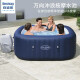 Bestway大型家庭游泳池加厚成人充气泳池戏水池儿童游泳池 方形夏威夷造浪SPA(60021)