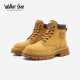 Walker Shop奥卡索女鞋2023秋冬马丁靴女士高帮大黄靴子女M135607 黄色 36 