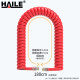 HAILE海乐 电话线卷线 座机听筒线/话筒//弹簧/曲线 4P4C插头 拉直长1.8米 红色HT-101A-1.8M