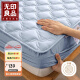 无印良品A类抗菌夹棉全棉床笠单件 1.5x2米床罩床垫保护罩全包床笠 蓝