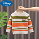 迪士尼儿童羊毛衫男童毛衣秋冬新款针织打底衫加厚小童宝宝韩版洋气 绿色 太阳条纹 100 建议2-3岁左右