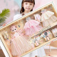 鸿趣中国古风换装娃娃套装仿真3D眼睛公主洋娃娃玩具送女孩生日礼物
