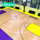 捷尔逊（EX）室内篮球场地胶体育场馆专用塑胶地板比赛专用地板FMW8.0mm