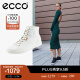 爱步（ECCO）休闲鞋 软面时尚高帮鞋简约百搭 柔酷7号女鞋 430023 白色43002301007 35