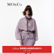MO&Co.2024夏新品设计感抽绳高领短款宽松轻量夹克外套MBD2COT001 砂紫色 XS/155