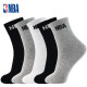 NBA篮球袜子加厚棉袜男士运动袜全毛圈缓冲防护运动休闲跑步袜5双
