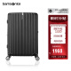 新秀丽（Samsonite）行李箱时尚竖条纹拉杆箱旅行箱黑色28英寸托运箱GU9*09003