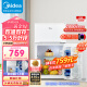 美的（Midea）88升迷你双开门小冰箱租房宿舍办公室小型家用双温可冷冻冷藏节能环保省电低耗低音BCD-88CM