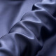 桑宋纯色真丝素绉缎面料19姆100%桑蚕丝重磅丝绸缎旗袍礼服布料 深海蓝（一米）