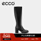 爱步（ECCO）【618大促】【Natacha联名】靴子女 冬季高帮高跟裸靴 型塑207383 黑色20738351052 36