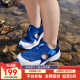 asics亚瑟士童鞋24年夏季新款男女凉鞋款透气防滑运动跑步鞋 400蓝白色 31.5码