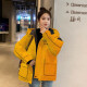法萝迪 短外套女春秋新品女装棉服袄子时尚衣服B780 黄色 M(95-105斤)