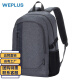 WEPLUS唯加双肩背包男士商务电脑包15.6英寸笔记 大容量双肩包 WP7015\/WP7017 中灰色加大款（无USB）