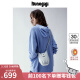 古良吉吉KUNOGIGI棒球系列手机包包单肩女斜挎包原创小众设计女包 银色