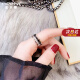 法卡曼品牌玫瑰金戒指韩版时尚男女情侣款可转动网红食指玫瑰金色指环 美号6~10#（下单留言）