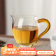 SUSHI CERAMICS公道杯茶具配件高硼硅玻璃分茶器加厚底茶海喝茶工具黄色手柄 