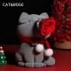 Cat&Rose永生花猫咪礼盒圣诞生日礼物送女友闺蜜情人节表白玫瑰花真花家居