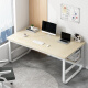 佳家林电脑桌现代简约家用办公学生带书架一体学习台式写字书桌子 白杉木色白架120*60cm