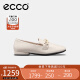 爱步（ECCO）单鞋女 舒适百搭方头通勤皮鞋 安妮方头系列208513 石灰色37